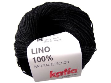 LINO 100% len 21 CZARNY...