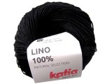 LINO 100% len 21 CZARNY włóczka KATIA 50g 150m włóczki lniane z lnu włóczki sklep z włóczkami  GOLD-POL Warszawa
