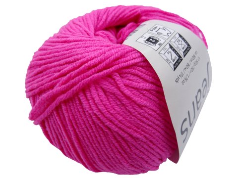 Jeans 59 RÓŻ FLUO 50g 160m włóczka YarnArt bawełna dla dzieci na maskotki