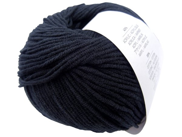 Jeans 53 CZARNY 50g 160m włóczka YarnArt bawełna dla dzieci włóczki na maskotki