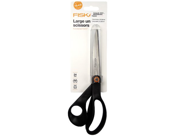 Nożyczki krawieckie 25cm FISKARS 1szt fińskie CZARNE uniwersalne duże krawieckie nożyce profesjonalne 6411509961657