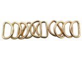 D-ring 25mm 10szt ZŁOTE 4mm x 25mm do torebki torby półkółko metalowe kaletnicze sklep GOLD-POL importer metalówki