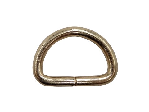 D-ring 25mm 100szt HURT ZŁOTE 4mm x 25mm do torebki torby półkółko metalowe kaletnicze sklep GOLD-POL importer metalówki