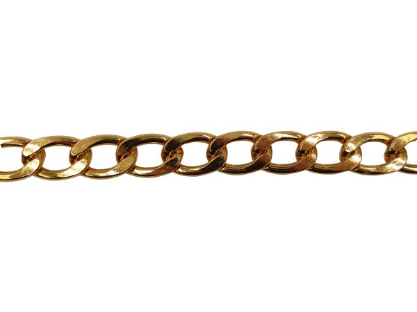 14,7mm x 23,4mm Łańcuch metalowy LADY kolor ZŁOTY CIEMNY 1m grubość 4mm na metry łańcuszek ozdobny dekoracyjny łańcu