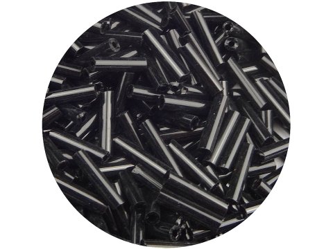 Koraliki szklane 9mm słomka 18121 CZARNE SADZA cena za 100g sklep warszawa