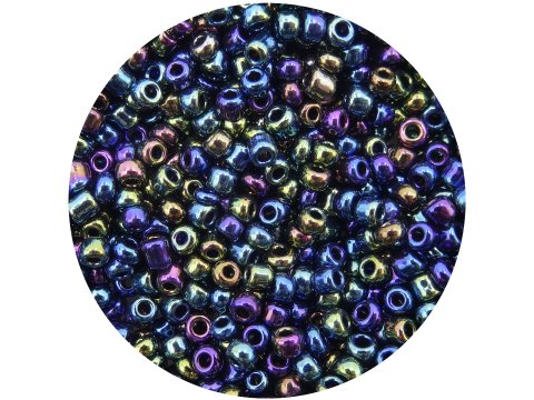 Koraliki szklane 2mm kulki drobne 18098 MINT FIOLET NIEBIESKI BENZYNA NIEPRZEZROCZYSTEcena za 100g hurtownia koralików