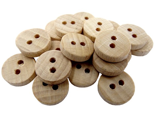 11mm guziki drewniane 20 sztuk -16- cena detaliczna K641 guzik płaski z dwoma dziurkami hurtownia guzików