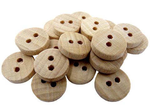 11mm guziki drewniane 20 sztuk -16- cena detaliczna K641 guzik płaski z dwoma dziurkami hurtownia guzików
