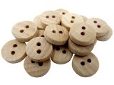 11mm guziki drewniane 20 sztuk -16- cena detaliczna K641 guzik płaski z dwoma dziurkami hurtownia guzików