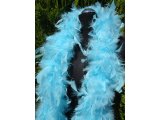 Szal boa wzór SAMBA by GOLD-POL AQUA pióra naturalne 1szt/1,8m szale z piór oryginalne 18cm hurtownia warszawa