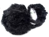 Rabbit 906 CZARNY włóczka Etrofil 100g 65m miła jak futerko królika włóczka na poduszki czapki