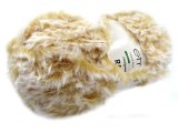 Rabbit 718 mix MIODOWY BIAŁY włóczka Etrofil 100g 65m miła jak futerko królika włóczka na poduszki czapki
