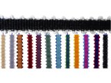 Ryps 8mm 9 BORDO/RUDY 100% bawełna CHELSEA z pikotką taśma rypsowa 25m francuska tasiemki rypsowe TYLKO NA ZAMÓWIENIE