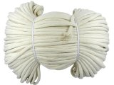 Sznurek bawełniany 6-mm NATURALNY SUROWY cena za 100m z bawełnianym rdzeniem sznurek odzieżowy krawiecki do dresu