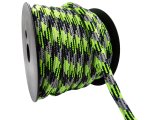 Sznurek 8mm GAPHIQUE 3 ŻÓŁTY NEON/CZARNY/SZARY cena za 1m sznur francuski ozdobny pleciony z rdzeniem
