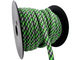 Sznurek 8mm GRAPHIQU 4 ZIELONY NEON/GRAFIT/SZARY cena za 1m sznur francuski ozdobny pleciony z rdzeniem