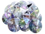 21mm Guziki DIAMENTY HURT 144 sztuk kolor SREBRNY AB K416 guziki duża cyrkonia guzik plastikowy przezroczysty na stopce