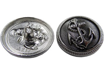 17mm Guziki z kotwicą...