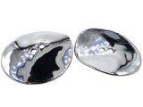 38-39mm Guziki nieregularny 1sztuka kolor SREBRNY OZ123 guziki ozdobne guzik metalowy ciężki silver dwudziurkowy KONIEC SERII