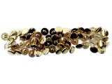 17mm Guziki złote 12 sztuk kolor ZŁOTY Z PERŁĄ K668 guziki ozdobne do marynarki guzik plastikowy w kolorze złotym