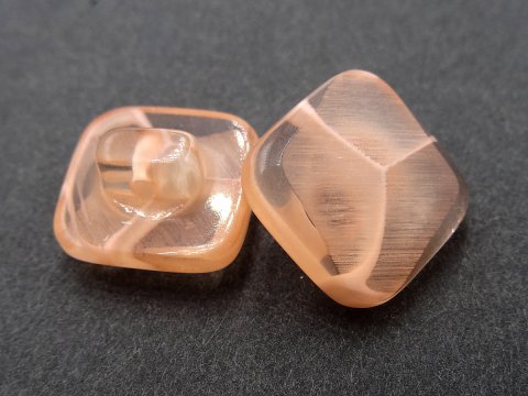 13mm Guziki ozdobne HURT 144 sztuk kolor PEACH BRZOSKWINIA K278 guzik do bluzki żakietu plastikowy do bluzki na stopce