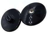 23mm Guziki ozdobne HURT 144 sztuki kolor CZARNY z cyrkonią K368 guzik duży ozdobny do płaszcza swetra marynarki