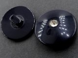 23mm Guziki ozdobne HURT 144 sztuki kolor CZARNY z cyrkonią K368 guzik duży ozdobny do płaszcza swetra marynarki