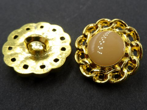 20mm Guziki złote 12 sztuk kolor ZŁOTY K236 guziki ozdobne do marynarki swetra guzik plastikowy w kolorze złotym