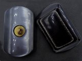 53-33mm Guziki ozdobne 1 sztuka kolor CZARNY GRAFIT z brokatem K829 guzik duży włoski do płaszcza swetra