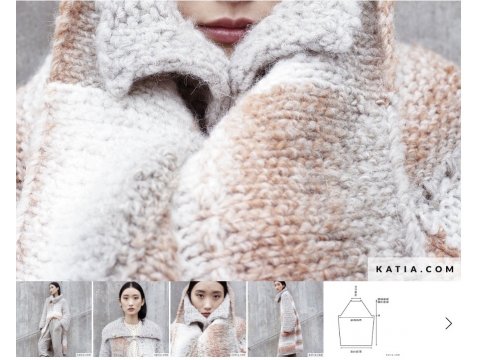 SOFFIATO 114 CIEMNY SZARY MELANŻ piękna alpaka KATIA 100g 80m gruba miękka puszysta alpaca NOWOŚĆ 2023/2024 LIMITED EDITION