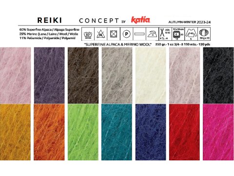 REIKI 110 MORSKI TURKUS 50g 110m KATIA miękka puszysta alpaca NOWOŚĆ 2023/2024 LIMITED EDITION KONIEC KOLEKCJI
