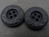 20mm Guziki ozdobne 10 sztuk kolor CZARNE K118 guzik czterodziurkowy do marynarki płaszcza sklep z guzikami w Warszawie