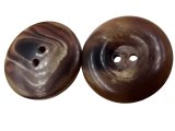 26mm Guziki ozdobne HURT 144 sztuki kolor BRĄZ MELANŻ K275 guzik ozdobny do płaszcza marynarki swetra płaszczowy dwudziurkowy