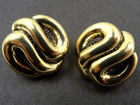 18mm Guziki ozdobne 12 sztuki kolor ZŁOTY K334 guzik mały do bluzki na stopce