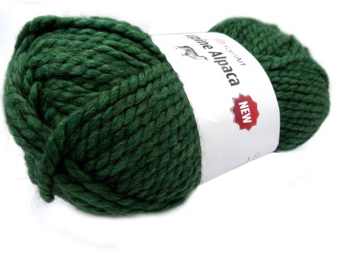 ALPINE ALPACA NEW 1449 CIEMNY ZIELONY FOREST włóczka YarnArt 150g 120m gruba nitka 10mm na grube swetry sklep z włóczkami