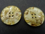 27mm Guziki ozdobne 12 sztuk kolor ECRU ZE ZBOŻEM K116 guzik eko do marynarki letniej czterodziurkowy Goldpol Warszawa