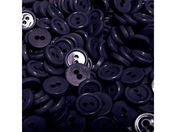 11mm guziki 5048 GRANATOWE 1000 sztuk w opk. z dwoma dziurkami