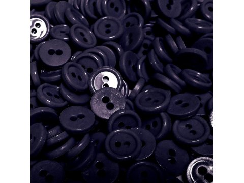 11mm guziki 5048 GRANATOWE 1000 sztuk w opk. z dwoma dziurkami