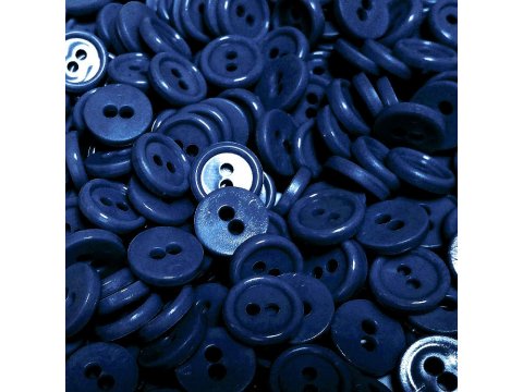 11mm guziki 5069 NIEBIESKIE 1000 sztuk w opk. z dwoma dziurkami
