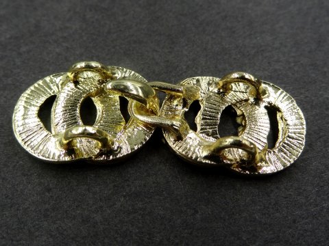 Zapięcie metalowe 38-13mm ZŁOTE z CYRKONIAMI -11- cena 1 sztukę zapięcia ozdobne typu haftka pasmanteria GOLD-POL