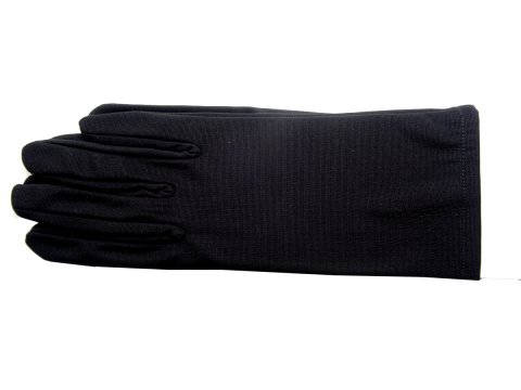 Rękawiczki 25cm CZARNA SADZA matowe lycra krótkie na bal studniówkę karnawał sklep goldpol największy wybór