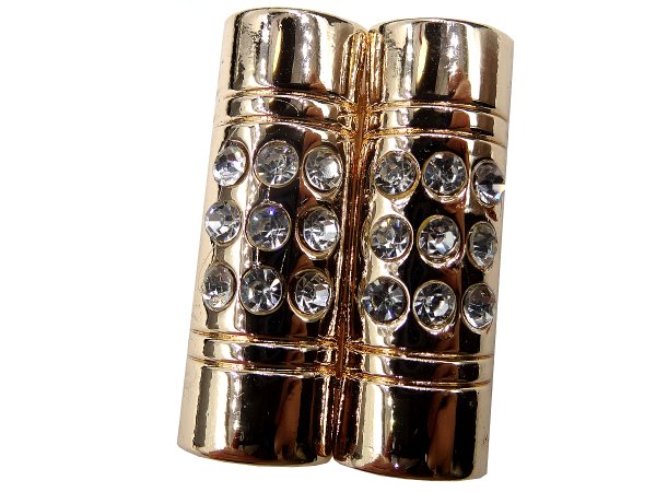Zapięcie metalowe 35-25mm ZŁOTE Z CYRKONIAMI -11- cena 1 sztukę zapięcia ozdobne typu haftka pasmanteria GOLD-POL