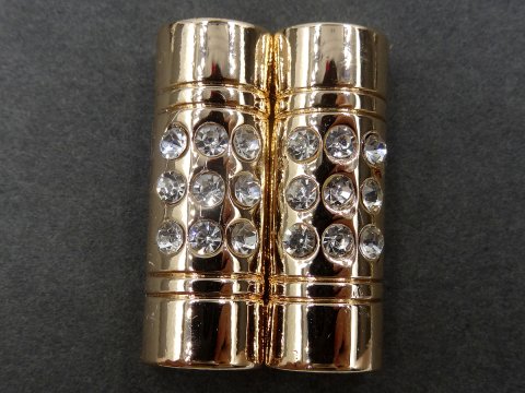 Zapięcie metalowe 35-25mm ZŁOTE Z CYRKONIAMI -11- cena 1 sztukę zapięcia ozdobne typu haftka pasmanteria GOLD-POL