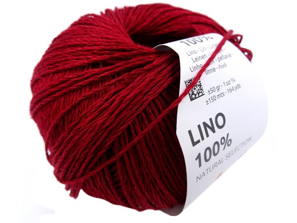 LINO 100% len 38 CIEMNY CZERWONY BORDO włóczka KATIA 50g 150m włóczki lniane z lnu włóczki sklep z włóczkami  GOLD-POL
