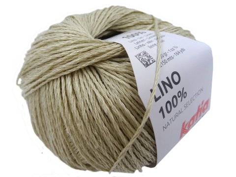 LINO 100% len 7 NATURAL włóczka KATIA 50g 150m włóczki lniane z lnu włóczki sklep z włóczkami  GOLD-POL Warszawa