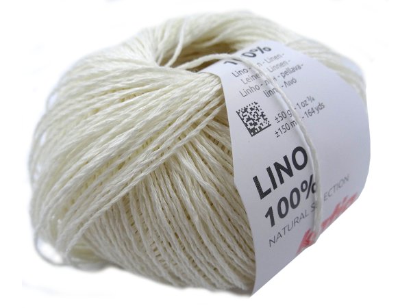 LINO 100% len 3 ECRU KREM włóczka KATIA 50g 150m włóczki lniane z lnu włóczki sklep z włóczkami  GOLD-POL Warszawa