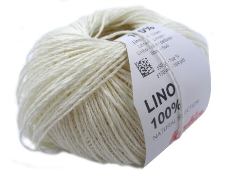 LINO 100% len 3 ECRU KREM włóczka KATIA 50g 150m włóczki lniane z lnu włóczki sklep z włóczkami  GOLD-POL Warszawa