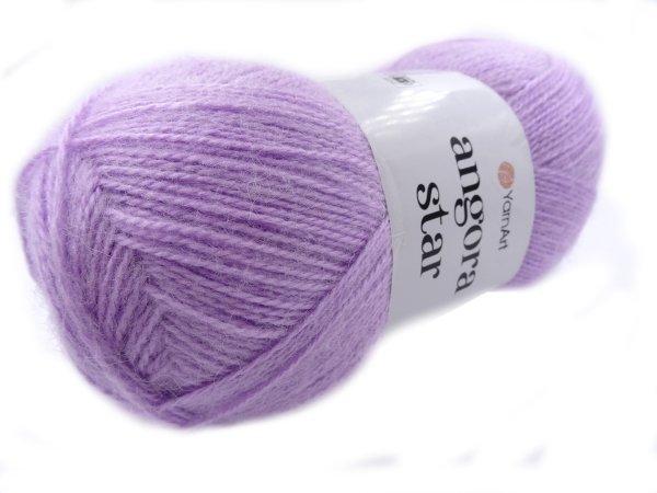 ANGORA STAR 9560 JASNY FIOLET WRZOS  włóczka YarnArt 100g 500m cieniutka na szale sklep z włóczką Goldpol