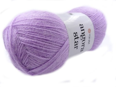 ANGORA STAR 9560 JASNY FIOLET WRZOS  włóczka YarnArt 100g 500m cieniutka na szale sklep z włóczką Goldpol