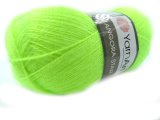 ANGORA STAR 8232 ZÓŁTY/ZIELONY OSTRY NEON FLUO włóczka YarnArt 100g 500m cieniutka na szale hurtownia włóczek Goldpol